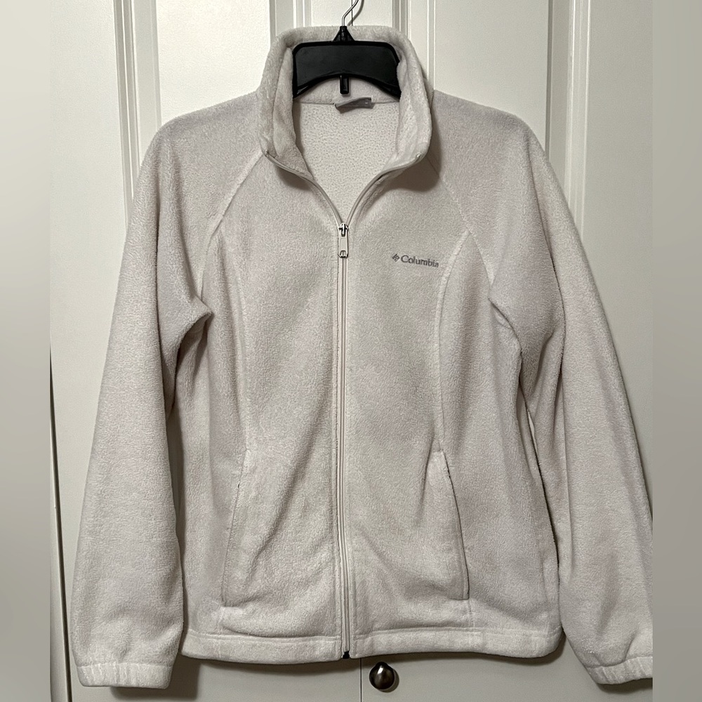 White Colombia Benton Zip Up Off White in color Ladies Med